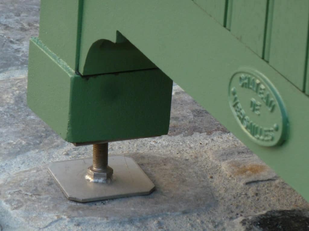 Pieds réglables caisse à oranger Château de Versailles