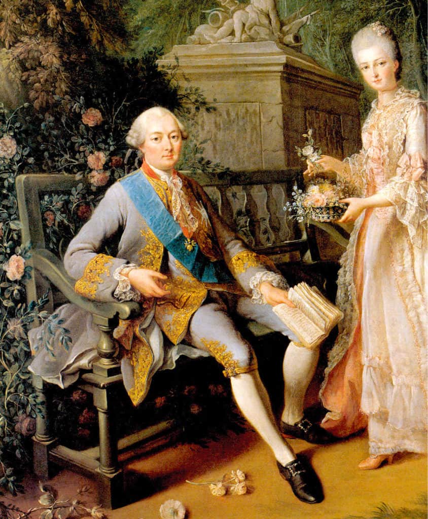 1768 J-A CHARPENTIER Le duc de Penthievre et sa fille Musee national du chateau de Versailles