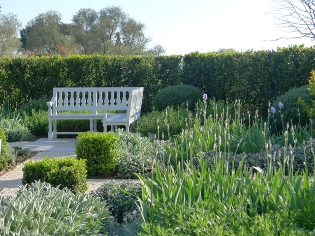 banc en L papyrus Château de Versailles©