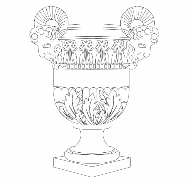 Vase en bronze Versailles​