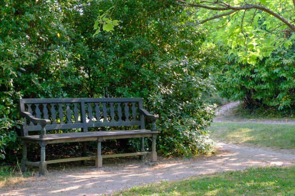 Banc Duc de Penthièvre dans la domaine de Marie Antoinette