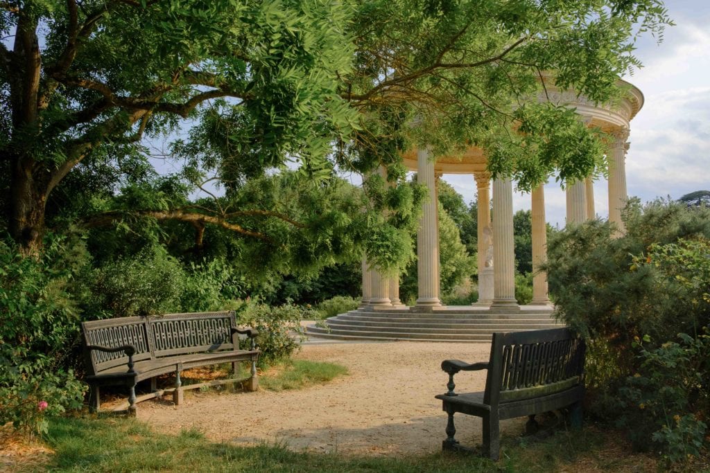 Banc Marie Antoinette au temple de l'amour